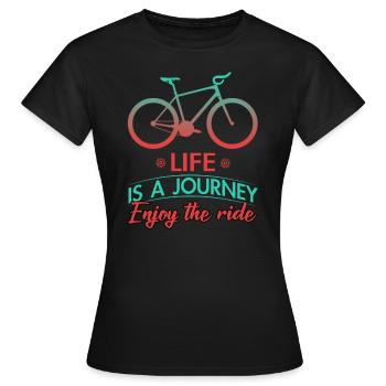 Vélo vélo vélo vélo vélo - T-shirt Femme - noir - Devant - AI Model Female 172 dark (172cm)