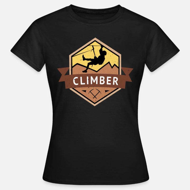 Climber climber mountaineering - Women's T-Shirt - black