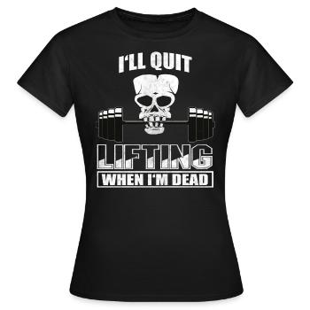 Sport de musculation Fitness Lift - T-shirt Femme - noir - Devant - AI Model Female 172 dark (172cm)
