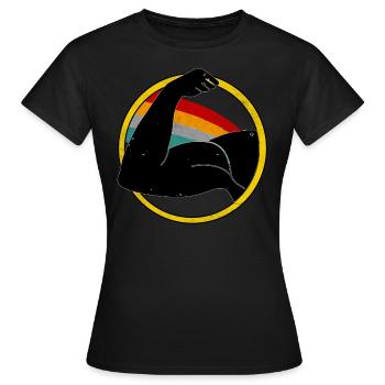 Entraînement de renforcement musculaire - T-shirt Femme - noir - Devant - AI Model Female 172 dark (172cm)