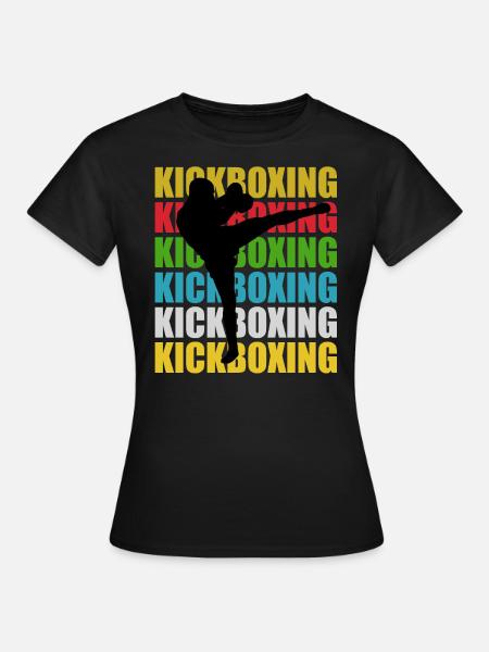 Kickboxen Kickboxing - Frauen T-Shirt - Schwarz