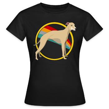 lévrier - T-shirt Femme - noir - Devant - AI Model Female 172 dark (172cm)