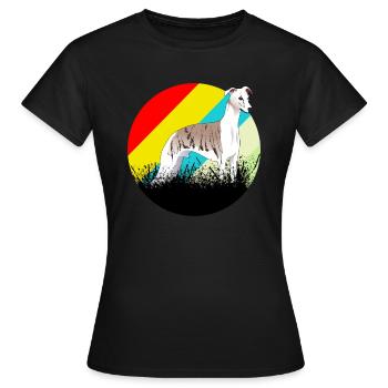 Greyhound hunting dog - Women's T-Shirt - black - Front - AI Model Female 172 dark (172cm)