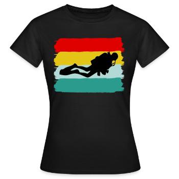 Plongeur plongeur plongeur plongeur plongeur plongeur - T-shirt Femme - noir - Devant - AI Model Female 172 dark (172cm)