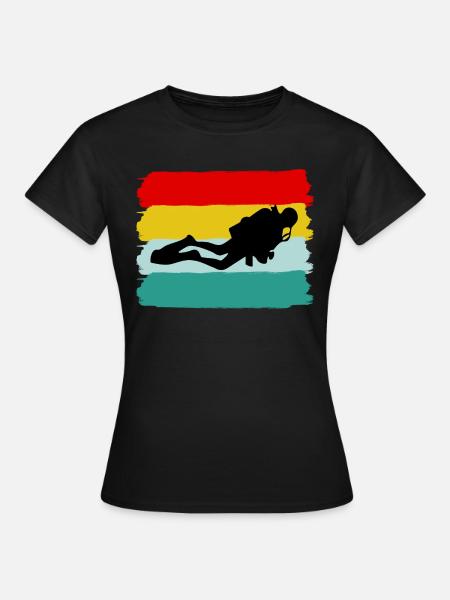 Diver Diving Scuba Diving Scuba Diving Diver - Women's T-Shirt - black