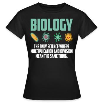 Science Biology Biologist biological teacher - Women's T-Shirt - black - Front - AI Model Female 172 dark (172cm)