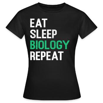 biologie - T-shirt Femme - noir - Devant - AI Model Female 172 dark (172cm)