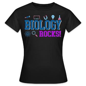 biologie - T-shirt Femme - noir - Devant - AI Model Female 172 dark (172cm)