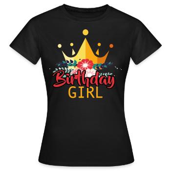 Anniversaire Anniversaire Anniversaire Fille - T-shirt Femme - noir - Devant - AI Model Female 172 dark (172cm)