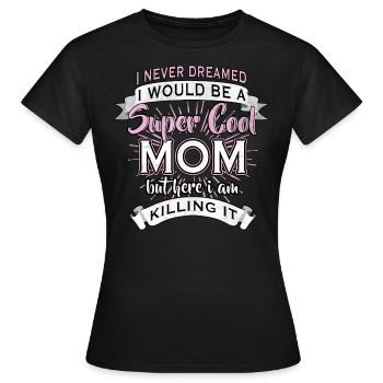 Best mom mom - Women's T-Shirt - black - Front - AI Model Female 172 dark (172cm)
