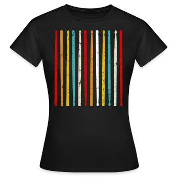 Drumsticks - Women's T-Shirt - black - Front - AI Model Female 172 dark (172cm)