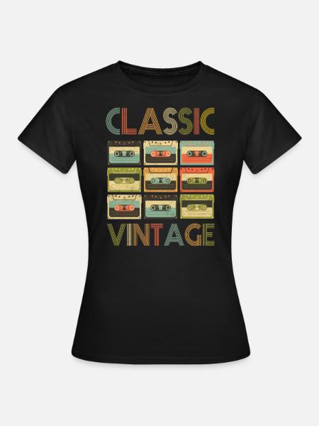 Retro vintage 80s - Women's T-Shirt - black