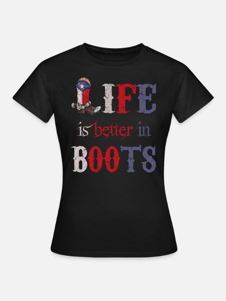 Cowboy Dallas Texas Cowboy Boots - Women's T-Shirt - black