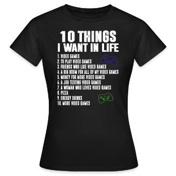 Gamer Gamer - T-shirt Femme - noir - Devant - AI Model Female 172 dark (172cm)