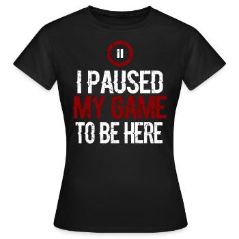 Joueur joueur joueur - T-shirt Femme - noir - Devant - AI Model Female 172 dark (172cm)