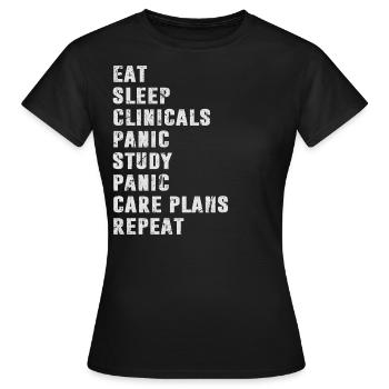 Medizin Student Studentin - Frauen T-Shirt - Schwarz - Vorne - AI Model Female 172 dark (172cm)