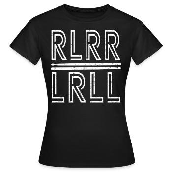 Baguettes batteur batteur batteur - T-shirt Femme - noir - Devant - AI Model Female 172 dark (172cm)
