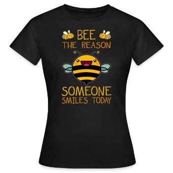 Abeilles abeille jeu de mots blague mot - T-shirt Femme - noir - Devant - AI Model Female 172 dark (172cm)