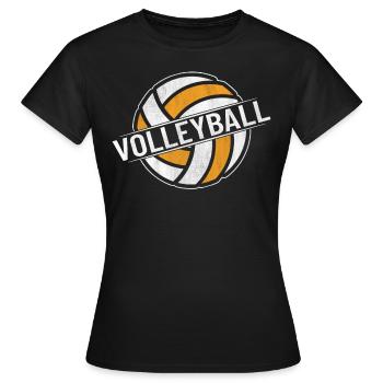 Équipe de volley-ball volley-ball - T-shirt Femme - noir - Devant - AI Model Female 172 dark (172cm)