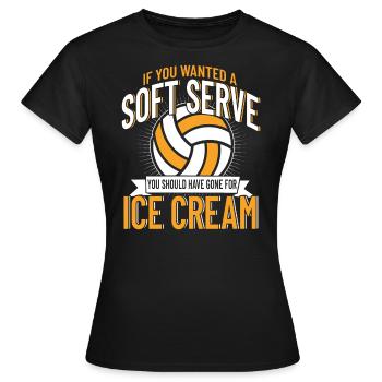 Équipe de volley-ball volley-ball - T-shirt Femme - noir - Devant - AI Model Female 172 dark (172cm)