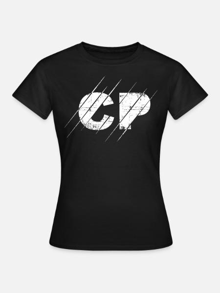 CP Initialen Claudio - Dame-T-shirt - sort
