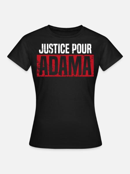 Manifestations du juge Pour Adama - T-shirt Femme - noir
