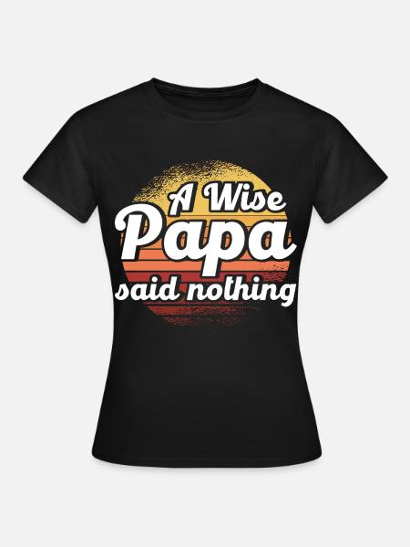 Klug Vater Vati Papa - Frauen T-Shirt - Schwarz