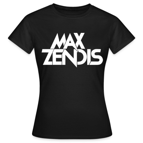 MAX ZENDIS Logo Big - Black/White - Frauen T-Shirt