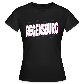 Regensburg Allemagne City Font Home Love - T-shirt Femme - noir - Devant - AI Model Female 172 dark (172cm)