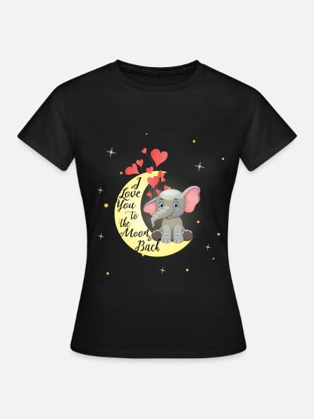 Elefante elefante simpatico dumbo da camicia per bambini - Maglietta da donna - nero