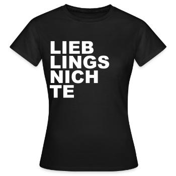Nièce préférée - T-shirt Femme - noir - Devant - AI Model Female 172 dark (172cm)