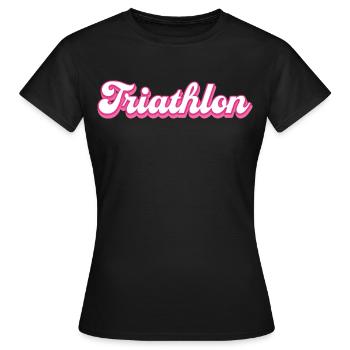 Triathlet Triathlon Sportler Geschenkidee - Frauen T-Shirt - Schwarz - Vorne - AI Model Female 172 dark (172cm)