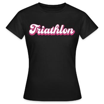 Triathlet Triathlon Sportler Geschenk - Frauen T-Shirt - Schwarz - Vorne - AI Model Female 172 dark (172cm)