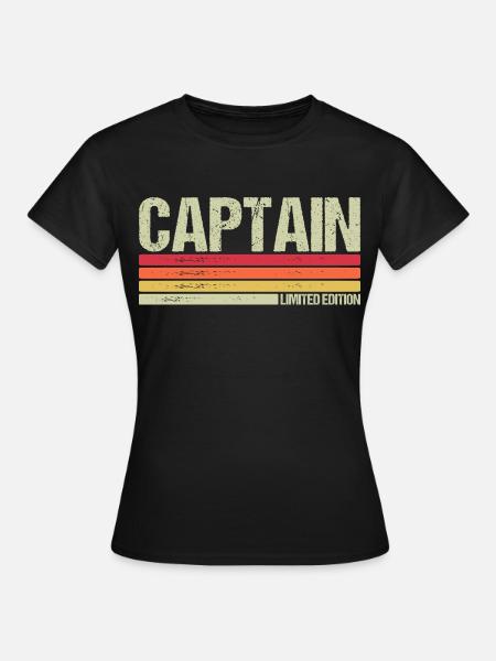 Captain - Frauen T-Shirt - Schwarz