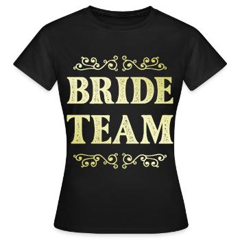 Équipe de la mariée - T-shirt Femme - noir - Devant - AI Model Female 172 dark (172cm)