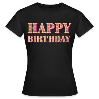 Félicitations Idée cadeau de vœux d’anniversaire - T-shirt Femme - noir - Devant - AI Model Female 172 dark (172cm)