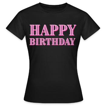Félicitations Idée cadeau de vœux d’anniversaire - T-shirt Femme - noir - Devant - AI Model Female 172 dark (172cm)