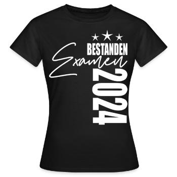 Examen 2024 - Frauen T-Shirt - Schwarz - Vorne - AI Model Female 172 dark (172cm)