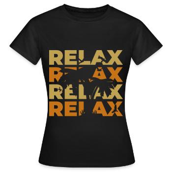 Relax - Women's T-Shirt - black - Front - AI Model Female 172 dark (172cm)
