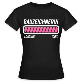 Bauzeichnerin Architektin Studium Geschenk - Frauen T-Shirt - Schwarz - Vorne - AI Model Female 172 dark (172cm)