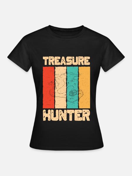 Cadeau de géocacheurs de carte d'île de chasse au trésor cool - T-shirt Femme - noir