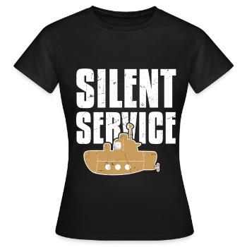 Sous-marin sous-marin de U-Boat de service silencieux - T-shirt Femme - noir - Devant - AI Model Female 172 dark (172cm)