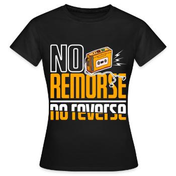 Remorse No Reverse Walkman Cassette - Women's T-Shirt - black - Front - AI Model Female 172 dark (172cm)