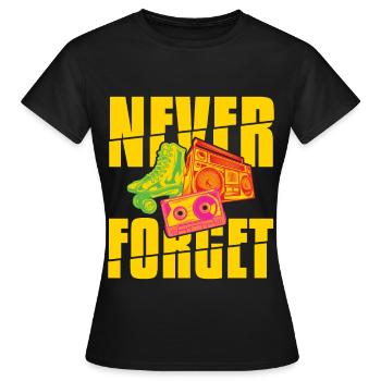 Forget Walkman Roller Blade Stereo - Women's T-Shirt - black - Front - AI Model Female 172 dark (172cm)