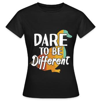 Dare To Be Different - Women's T-Shirt - black - Front - AI Model Female 172 dark (172cm)