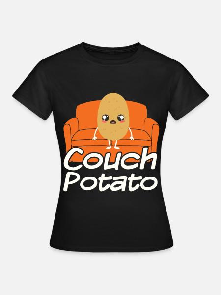 Couch Potato - Frauen T-Shirt - Schwarz