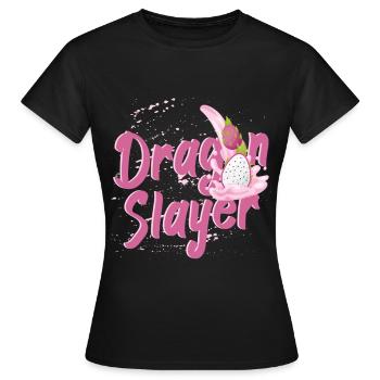 Dragon Slayer Dragon Fruit - Frauen T-Shirt - Schwarz - Vorne - AI Model Female 172 dark (172cm)