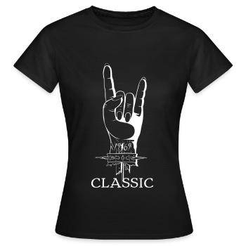 1969 Classic Rock 50th Birthday Gift T Shirt - Frauen T-Shirt - Schwarz - Vorne - AI Model Female 172 dark (172cm)