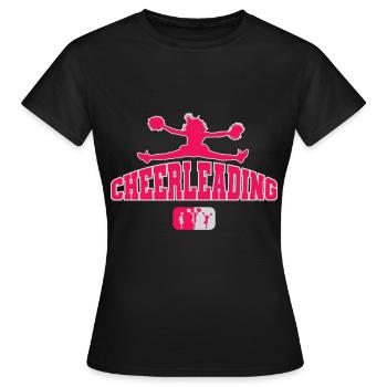 Sport d'équipe cheerleading cheerleading - T-shirt Femme - noir - Devant - AI Model Female 172 dark (172cm)