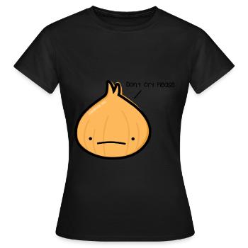 Zwiebel - Frauen T-Shirt - Schwarz - Vorne - AI Model Female 172 dark (172cm)